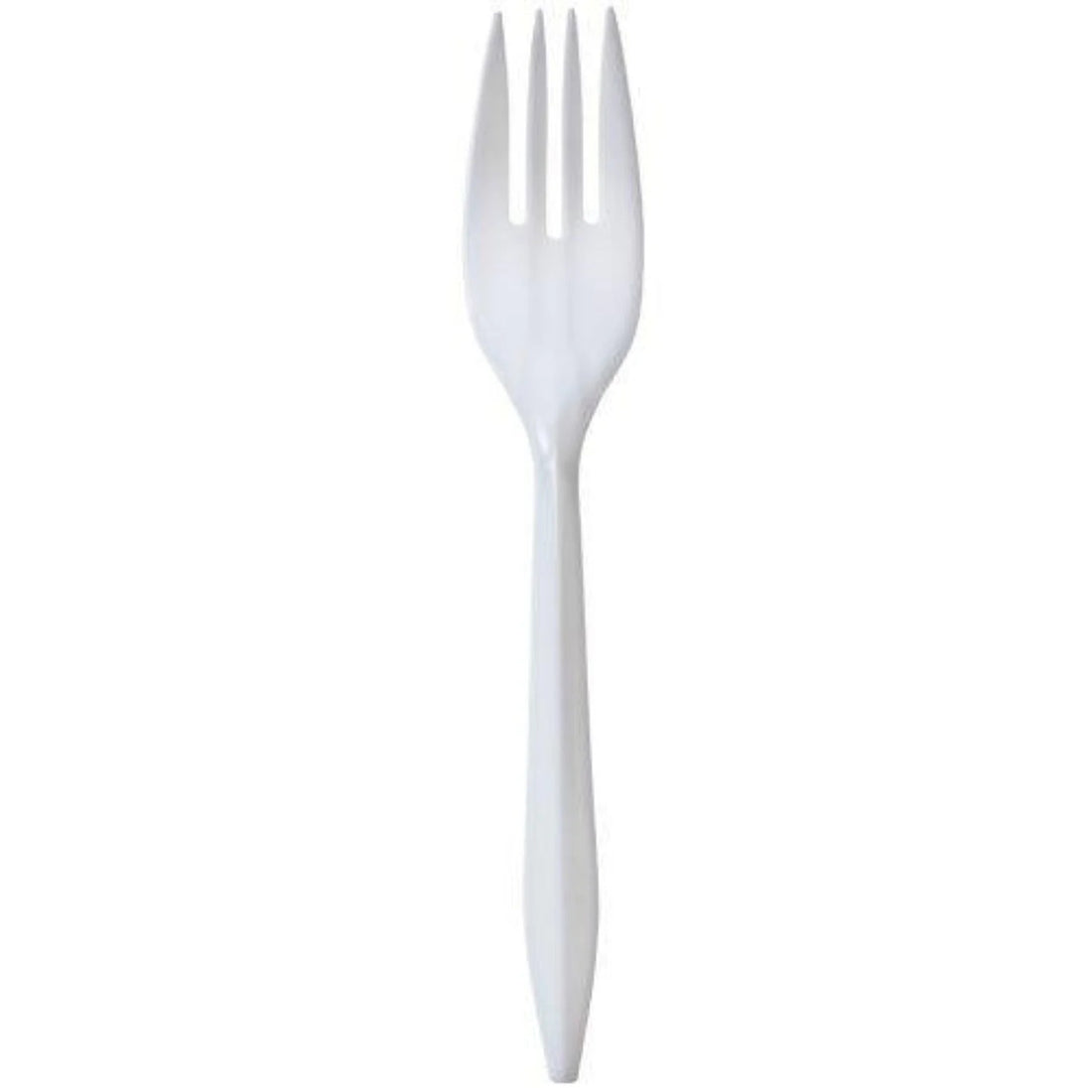 *WHOLESALE* Forks White Medium Weight Disposable Plastic 1000/Case