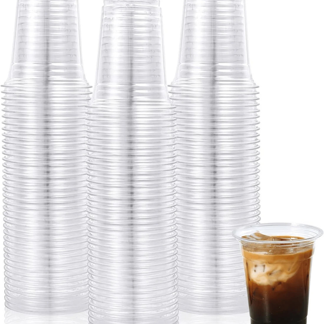 12oz Plastic Clear PET Cups, for All Kinds of Beverages